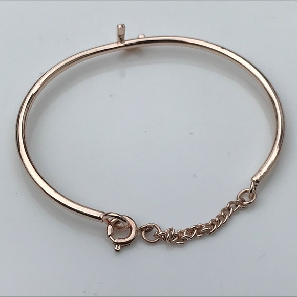 Mother Day Gift Women Bracelet Gold Hand Metal "J" - Picture 5 of 8